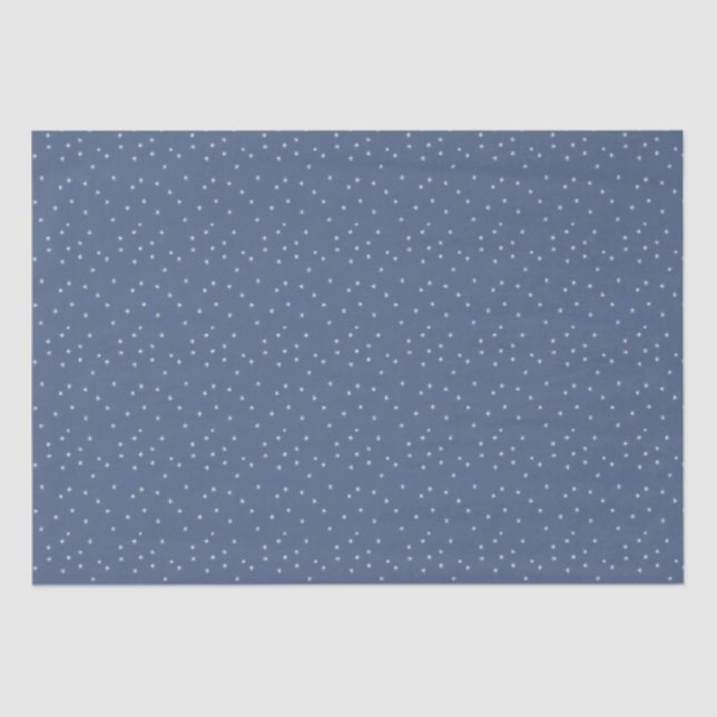 Snow Periwinkle Snowflake Winter Night Christmas Tissue Paper