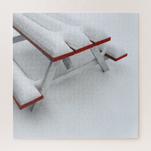 snow picnic jigsaw puzzle (Vertical)