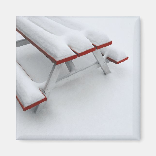 snow picnic magnet (Front)