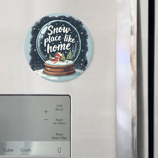Snow Place Like Home Holiday Quote Magnet (In Situ (Fridge))