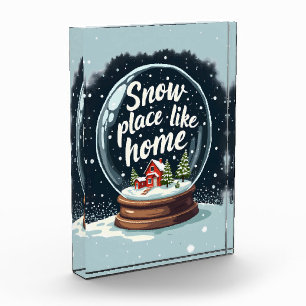 Snow Place Like Home Holiday Quote Photo Block