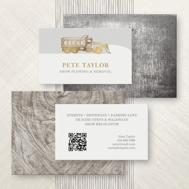 Snow Plough Business Card (Creator Uploaded)