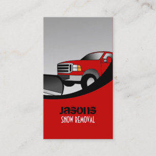 Snow plough Business Cards