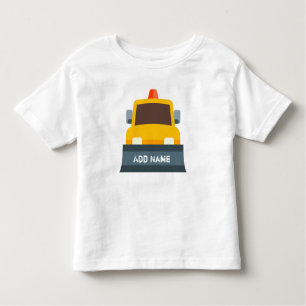 Snow Plough Custom Name Toddler T-Shirt