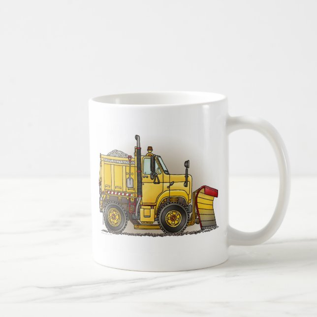 Snow Plough Truck Coffee Mug (Right)
