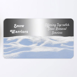 Snow Plougher Business Card