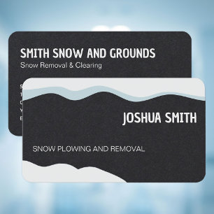 Snow Ploughing and Removal Business Card