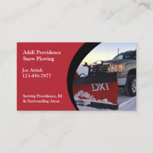 Snow Ploughing Business Card