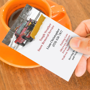 Snow Ploughing Business Card