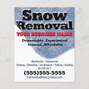 Snow Ploughing Business Snow Removal Advertising Flyer