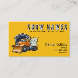 Snow Plowing Business Card