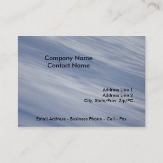 Snow Powder card template