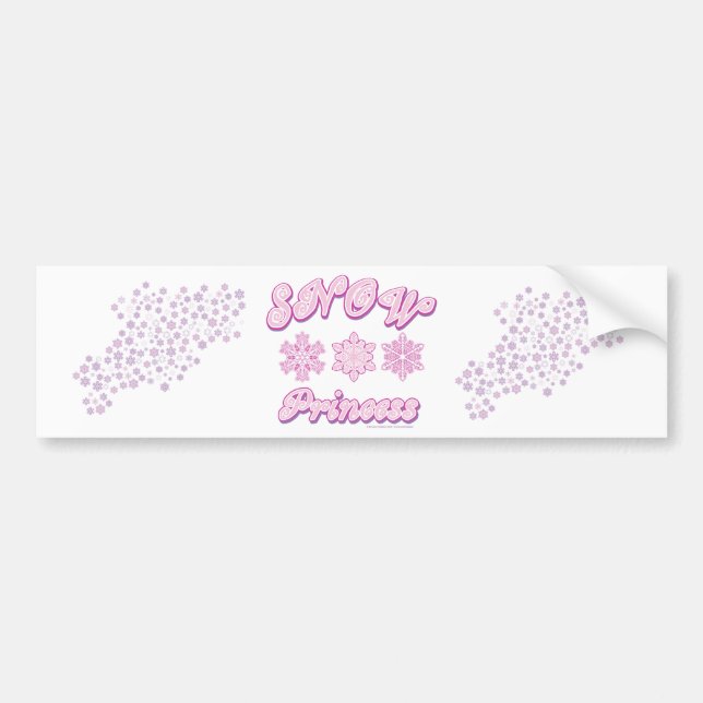 Snow Princess Bumper Sticker (Front)