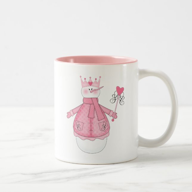 Snow Princess Holiday Tshirts and Gifts Two-Tone Coffee Mug (Right)
