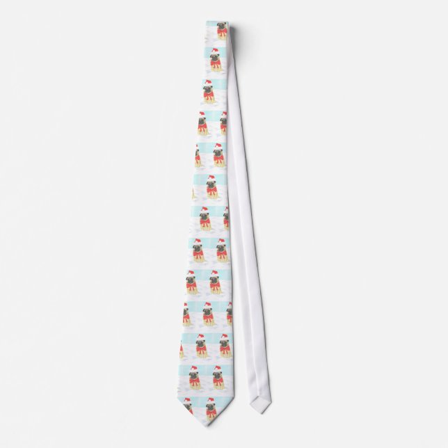 Snow Pug Tie (Front)