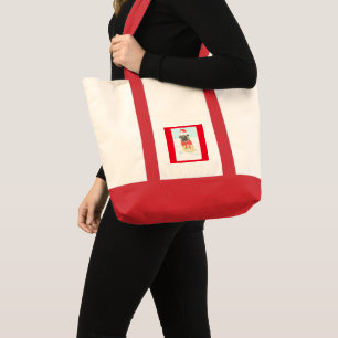 Snow Pug Tote Bag
