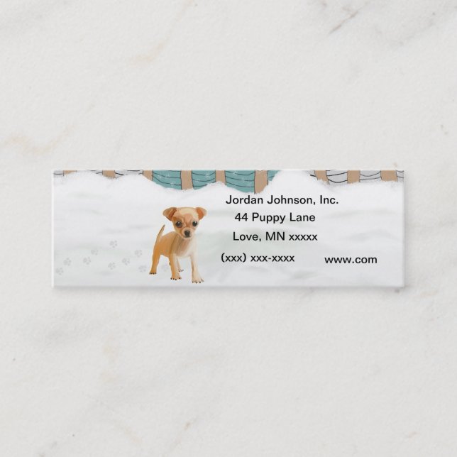 Snow puppy Business Card (Front)