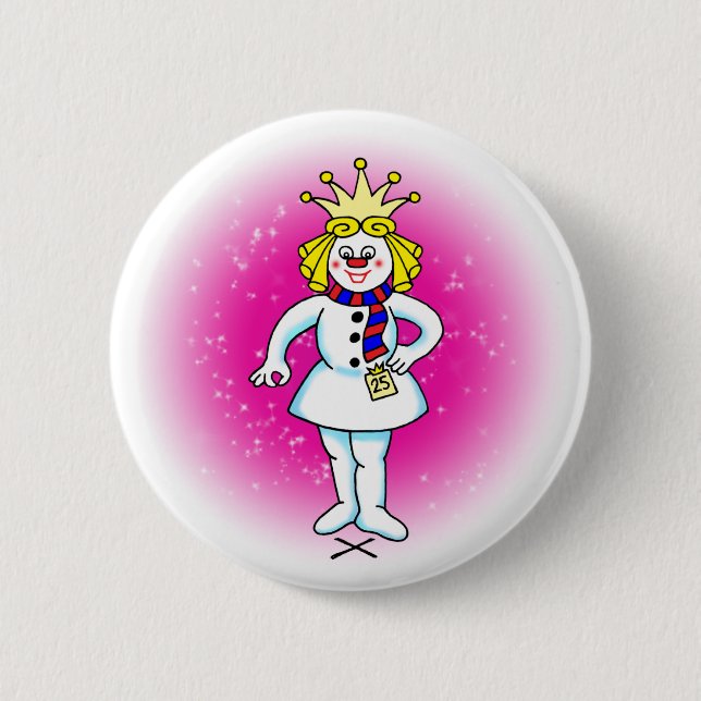 Snow Queen 6 Cm Round Badge (Front)