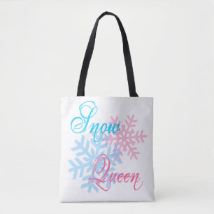 Snow Queen and snowflakes elegant Tote Bag