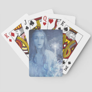 Snow Queen Christmas Fantasy Artwork Playing Cards