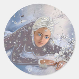 Snow Queen! Classic Round Sticker