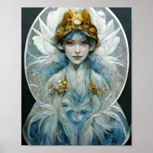 Snow Queen Fantasy Art Poster