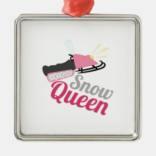 Snow Queen Metal Tree Decoration