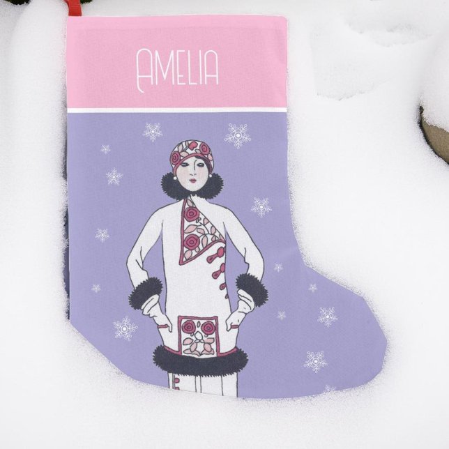 Snow Queen Personalised Small Christmas Stocking (Creator Uploaded)