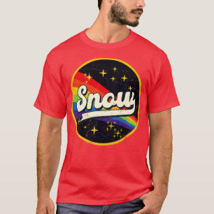 Snow Rainbow In Space Vintage GrungeStyle T-Shirt