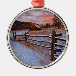 Snow Ranch Metal Tree Decoration