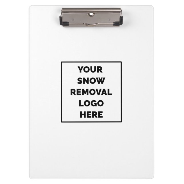 Snow Removal Add Your Logo Clipboard (Front)