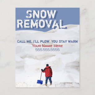 Snow Removal Advertising Flyer.Snow Ploughing Flyer