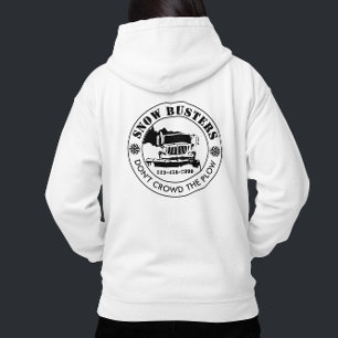 Snow Removal Business Add Your Logo Custom Hoodie