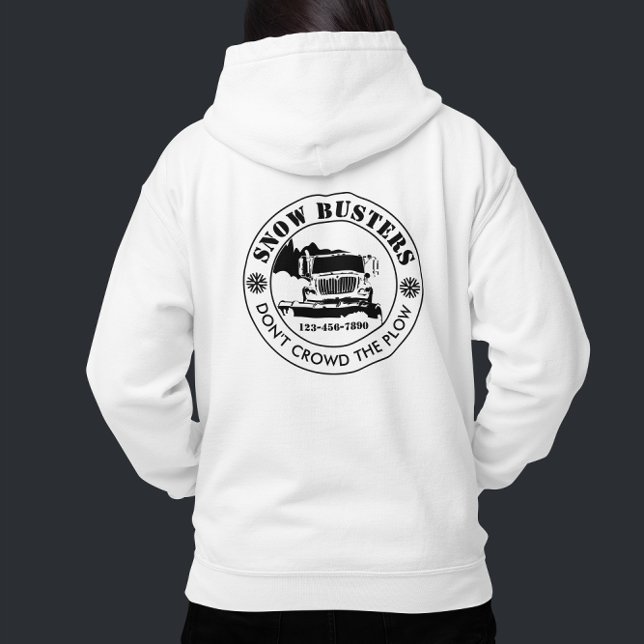 Snow Removal Business Add Your Logo Custom Hoodie (Creator Uploaded)