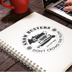 Snow Removal Business Add Your Logo Custom Notebook