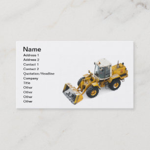 Snow removal business card