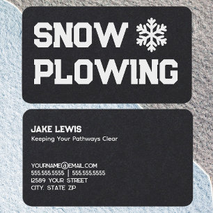 Snow Removal Business Card