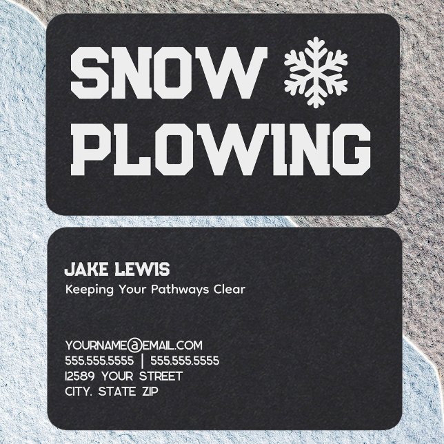 Snow Removal Business Card (Snow Removal Business Cards)