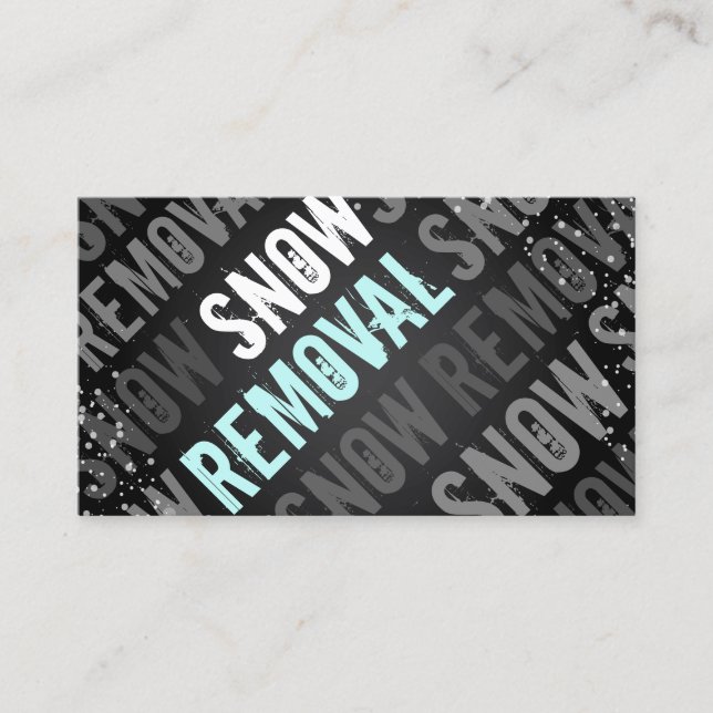 Snow Removal Business Cards (Front)