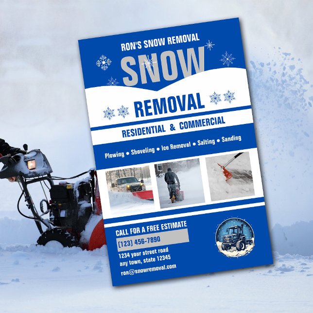 Snow Removal Business Flyer (Creator Uploaded)