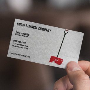 Snow Removal Company Business Card