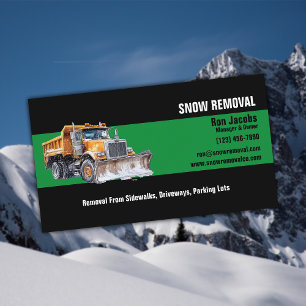 Snow Removal Company Business Card