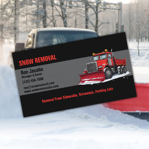 Snow Removal Company Business Card