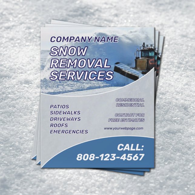 Snow removal service flyer (Creator Uploaded)