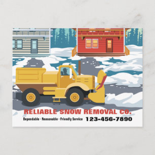 Snow Removal Service Postcards