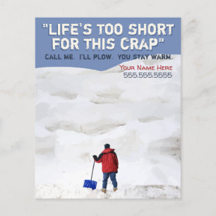 Snow Removal. Snow Ploughing Business. Customisabl Flyer