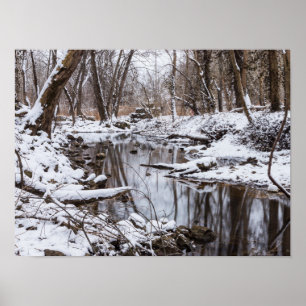 Snow Riverside Poster