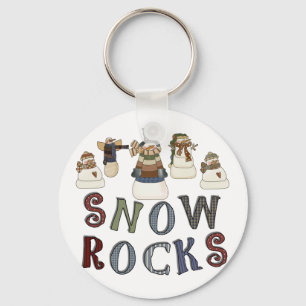 Snow Rocks  T-shirts and Gifts Key Ring