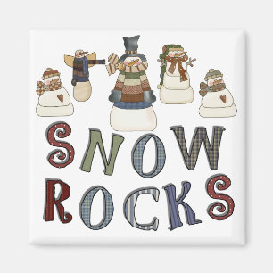Snow Rocks T-shirts and Gifts Magnet