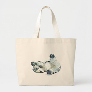 Snow Rub Large Tote Bag